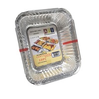 Contenants en aluminium pour plats à emporter F0&8325, barquettes alimentaires en aluminium, boîtes à emporter en aluminium avec couvercles, boîte jetable en aluminium de 260 ml