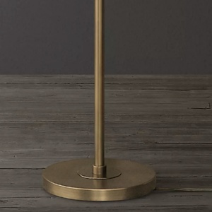 Lámpara de Pie de Latón con Altura Ajustable, Lámpara de Pie Moderna para Sala de Estar, Pantalla de Tela de Lino, Lámpara de Pie Decorativa de Lujo para Hotel o Villa - Product Image 3