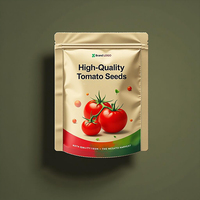 Sachets de feuille d'aluminium personnalisés avec 3 joints latéraux pour les légumes, mini sac d'emballage sous vide anti-odeur pour les semences de tomates avec barrière agricole