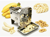 Trancheuse à bananes électrique en acier inoxydable 72W, haute efficacité, tranchage uniforme, machine à trancher les bananes pour la transformation alimentaire