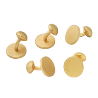 Boutons de manchette ronds en métal de haute qualité, nouveau style, écologiques, design de mode personnalisé, techniques de placage, vente en gros à bas prix