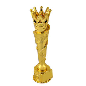 Shining personnalisé <span class=keywords><strong>2023</strong></span> World Popular Résine Football Trophy Award Cup Golden Basketball Trophy Cup Résine Placage award - Product Image 1