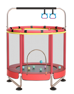 Petit <span class=keywords><strong>trampoline</strong></span> rond pour enfants de plus de 5 ans, 140x160cm, peut supporter <span class=keywords><strong>500</strong></span> livres. Fabriqué en tissu Oxford et en tubes d'acier épais. - Product Image 3