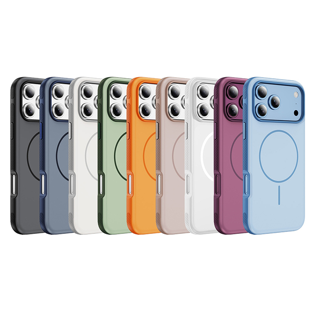 New Magnetic Matte Case for iPhone 18 Pro Max Anti-Fingerprint TPU+PC Shockproof Mobile Phone Cover for iPhone 18 17 16 15 14 13