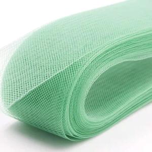 Venta al por mayor 1 "(2,5 cm) Flat Stiff Plain Netting Hard Crinshorse Crinoline Crinolines Braid para vestido de novia - Product Image 1