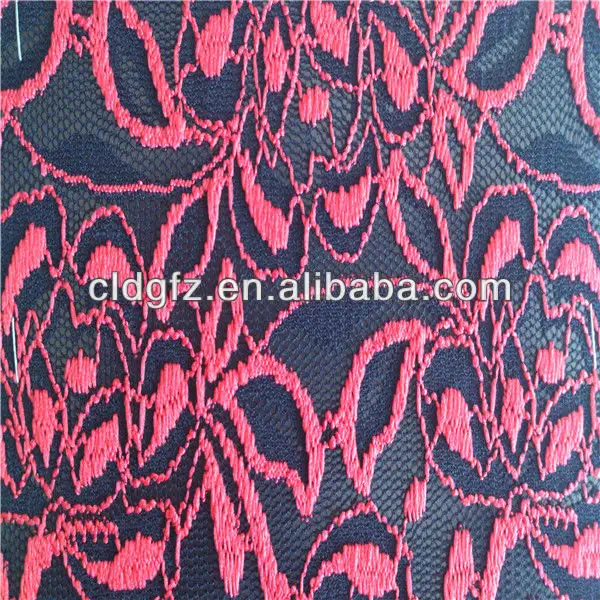 fabric wholesale red lace