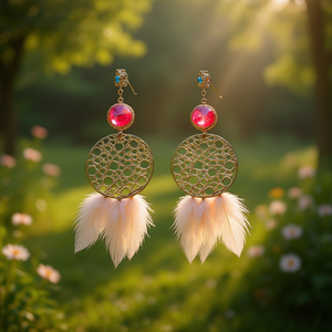 Linda Fashion <b>Chandelier</b> Earrings Gold Plated Crystal Rhinestone <b>Feather</b> Women's Party Jewelry Alloy Drop Earrings - Product Image 2