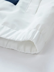 แจ็กเก็ตมีฮู้ดแบบลำลองของผู้ชายพร้อมซิปบล็อกสีทรงหลวมจัดส่งสินค้าสำหรับกิจกรรมกลางแจ้งทำงานทำจากขนสัตว์โพลีเอสเตอร์ - Product Image 4