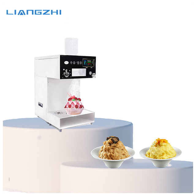 300Kg Per Day New Design Fashion Clear Crystal Table Top Electric Snow Ice Cream Machine