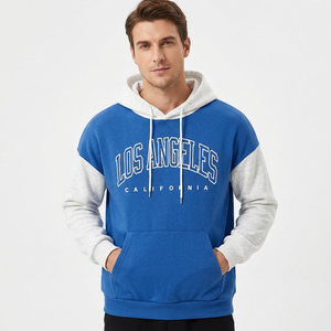 Sweat-shirt à capuche pour homme de haute qualité, manches raglan, impression graphique personnalisée Los Angeles, pull décontracté, coupe classique - Product Image 1