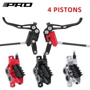 IIIPRO MTB Oil <span class=keywords><strong>Brake</strong></span> 4 Pistão Freio a Disco Hidráulico Dianteiro e Traseiro Freio 800mm/1550mm CNC Totalmente Interno Routing Split - Product Image 3