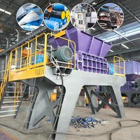 Broyeur industriel robuste haute puissance pour ferraille automobile, aluminium et pièces de fonderie en fer