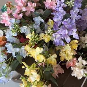 Flores Artificiales de Seda, Rama Individual, Decoraciones para Bodas, Arreglos Florales Hechos a Mano para Pasillos y Arcos - Product Image 3