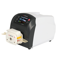 Bomba Peristáltica de Flujo Variable Lead Fluid BT101L, Bomba Dosificadora Multifunción, Máquina Automática de Llenado de Productos Químicos con Medidor de Flujo