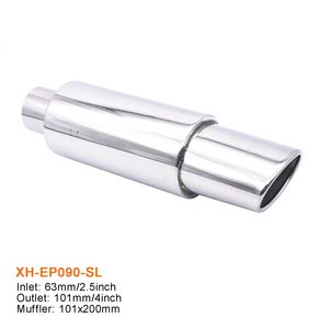 Système d'échappement à haut débit vendu directement par l'usine, véhicules de course, embouts chromés polis, <span class=keywords><strong>silencieux</strong></span> d'échappement efficace - Product Image 3