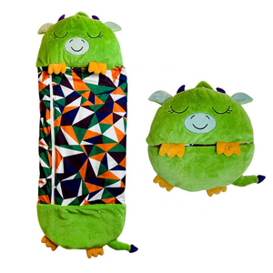 Coussin animal pliable anti-coup de pied, couette de sieste <span class=keywords><strong>Happy</strong></span> Napper, dessin animé, hiver, coloré, 100% polyester - Product Image 2
