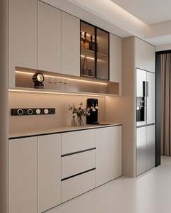 Sideboard with Fridge Embedded Multifunctional <b>Cupboard</b> Customized Dining Room Furniture Sets - Product Image 4