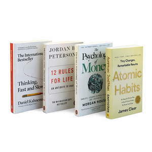 Novelas: 12 Reglas para la Vida, La Psicología del Dinero, Padre Rico, Padre Pobre, Hábitos Atómicos (Libro de Bolsillo) - Product Image 1