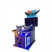 Grande console de jeu de tir simulateur adulte jeu vidéo city deluxe double gun Gatling gun shooting gun game machine
