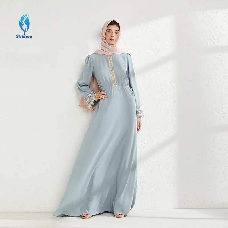 beaded maxi slim fit purple muslim dresses woman dress long dresses for muslim women