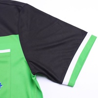 Kits de maillot d'arbitre de football à séchage rapide respirant personnalisable ensemble d'arbitre de football à impression numérique par sublimation directe d'usine