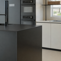 Îlot de cuisine et salle à manger intégrés de luxe moderne, mobilier sur mesure pour toute la maison, idéal pour la rénovation résidentielle et les projets immobiliers