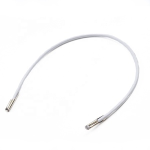 Cuerda elástica de púas 1,5mm 30cm Cuerda elástica blanca negra con extremos de metal para protección facial Cuerda elástica para sujetar el producto YRS53 - Product Image 3