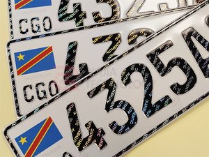 ป้าย<span class=keywords><strong>ทะเบียน</strong></span> DRC ป้องกันการปลอมแป<span class=keywords><strong>ลง</strong></span>แบบกำหนดเอง พร้อมคิวอาร์โค้ด สำหรับตลาดแอฟริกา ป้าย<span class=keywords><strong>ทะเบียน</strong></span>ป้องกันการปลอมแปลงแบบกำหนดเอง - Product Image 2