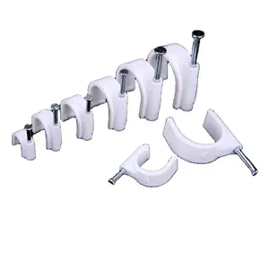 Water pipe fixed wall buckle cable 64 points 20PVC PPR line pipe buckle plastic fixed U-shaped line clamp