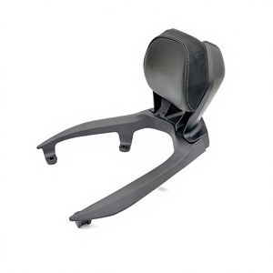 Compatible con el respaldo modificado Haojue UHR150, respaldo de aleación de aluminio UFR150, soporte lumbar cómodo, portaequipajes trasero. - Product Image 1