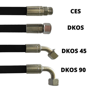 Manguera Hidráulica Trenzada de Alambre de Acero de Doble Hilo SAE100R2AT de 3/8 Pulgadas, Personalización OEM Disponible para Sistemas <span class=keywords><strong>Hidráulicos</strong></span> de Excavadoras - Product Image 1