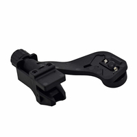 LinduNV Metal Flip up Down Auto on Off Night Vision Helmet Mount dan J-arm untuk PVS14
