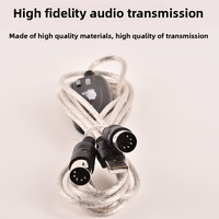 Cable MIDI a USB con Conductor de Cobre para Teclado Electrónico y Periféricos de Computadora, Adaptador para Edición Musical