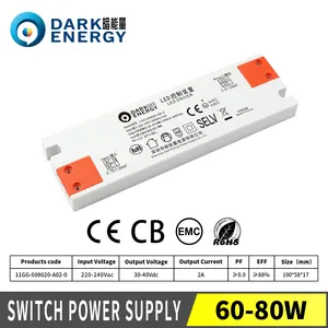 Dark Energy AC220V-240V Input FCC CE Certificate 30W 40W 50W 63W Constant Voltage Led Original Driver For Led Cabinet Lighting