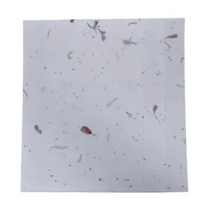 Handgemaakte Stijl Zaadpapier Kaart Ingebed Met Gedroogde Natuurlijke Goudsbloem Bloemblaadjes 140gsm A4 Maat