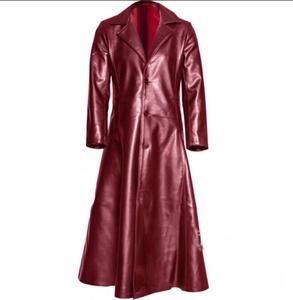 Ecowalson Abrigo Largo <span class=keywords><strong>de</strong></span> Cuero para Hombre, Estilo Gótico Punk, Chaqueta Larga <span class=keywords><strong>de</strong></span> Invierno, Abrigo <span class=keywords><strong>de</strong></span> <span class=keywords><strong>Vampiro</strong></span> Gótico, Capa <span class=keywords><strong>de</strong></span> Caballero Oscuro, Abrigo con Capucha Estilo Capa - Product Image 4