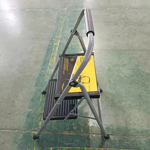 ANSI 225LB 2/3 escada dobrável de aço para cozinha doméstica escada com corrimão conveniente para uso doméstico