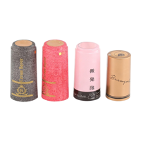 Bouchons de bouteille de vin en PVC thermorétractable de qualité alimentaire, anti-fuite, avec plusieurs styles pour les bouteilles de vodka, de whisky et de jus