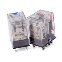Relè Elettromagnetico Miniaturizzato RY-ELE XS2CN-D24LT-GS, DC 24V 10A, 8 Pin, Uso Generale, Controllo Protettivo, Contatti in Lega d'Argento