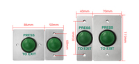 12V NO/NC/COM métal extérieur étanche IP66 système d'alarme serrure de porte libération ouverte pousser à champignon bouton de sortie interrupteur