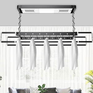 Space-Saving Foldable Heating Ceiling-Mounted LED Panel <b>Lighting</b> Wall-Mounted Electric Clothes Drying Balcony Kitchen <b>Indoor</b> - Product Image 3
