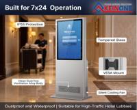 Pantalla Digital LCD de Señalización para Montaje en Pared Kineone, Pantalla de Bienvenida Inteligente, Reproductor de Publicidad para Recepción de Hotel