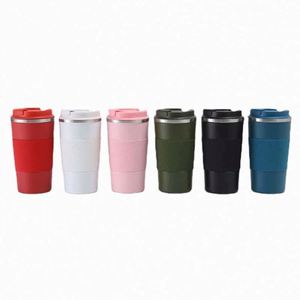 Taza de Café de Acero Inoxidable 304, Termo Portátil para Auto, Regalo de Oficina, Taza para Dos Bebidas - Product Image 6