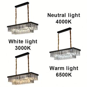 Lustre à LED long personnalisé Suspension rectangulaire Application d'hôtel Lustre moderne en cristal d'or Lumière - Product Image 3