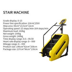 Attrezzatura da palestra commerciale scala elettrica per alpinisti sport Fitness regolabile per esercizi aerobici commerciali palestra macchina per scale - Product Image 3
