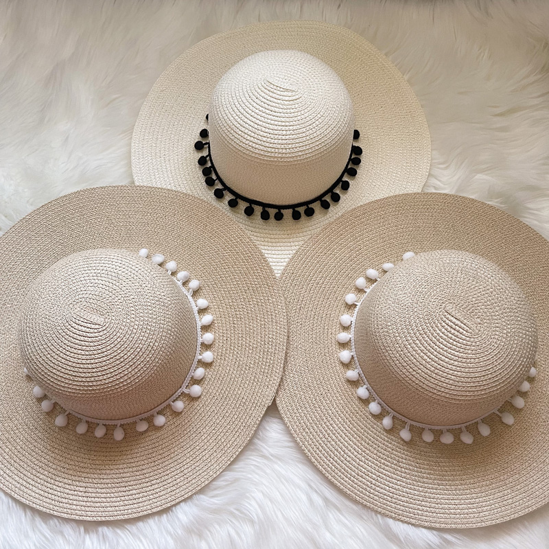 Женская широкая пляжная шляпа BrimCustom, летняя шляпа с бантом, складная соломенная шляпа, персонализированная пляжная шляпа