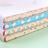 Cuaderno con Cubierta de PP con Estampado Floral Delicado, Tamaño B5, con Páginas Rayadas e Impresión en el Borde, para Estudiantes, con Logotipo Personalizado Disponible