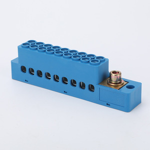 Bloque de Terminales Monopolar Azul FJ6, 1 Entrada, 4, 6, 9, 12, 15 Salidas, Conexión por Tornillo - Product Image 2