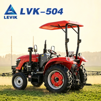 Tracteur agricole 50 CV à 4 roues motrices, homologué CE EPA Euro 5, pneus tout-terrain, levage hydraulique, pour pâturage