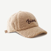 Casquette de Baseball d'Hiver Fourrée en Laine Chaude avec Logo Brodé 3D Personnalisé